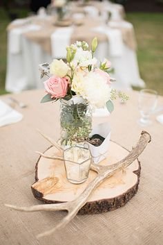 84 Ways to Use Antlers for Your Rustic Wedding | http://www.deerpearlflowers.com/84-ways-to-use-antlers-for-your-rustic-wedding/