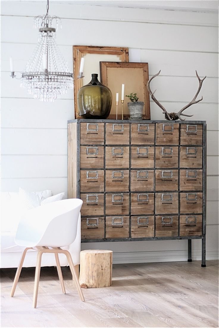 Industrial Farmhouse Storage Drawers....stylish organizing | Friday Favorites at www.andersonandgrant.com: 