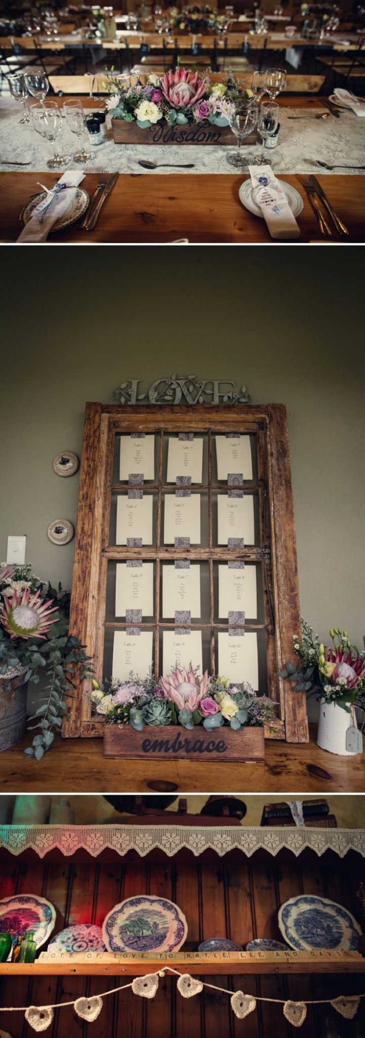 A Rustic Homespun Wedding At The Cairn of Old Kilgobbin In South Africa With A Protea Bouquet And Vintage Dress Photographed By Assassynatio...: 
