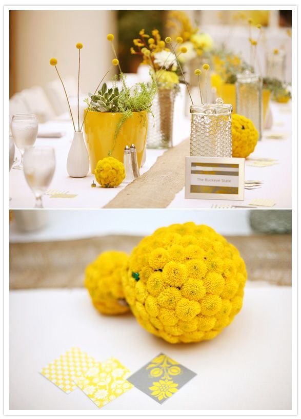 Like the yellow boquet. Just accent of yellow with mostly black: 