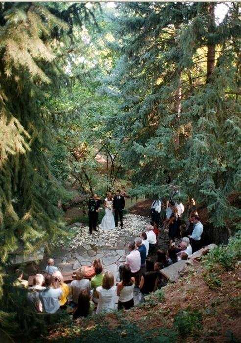 Forest wedding, like in Twiilight.: 
