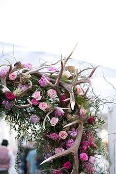 antler wedding arch from engage14.net