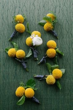 Billy ball boutonnieres for a preppy wedding. Photography by rutheileenphotography.com  Read more - http://www.stylemepretty.com/2013/08/20/new-bedford-wedding-from-ruth-eileen-photography/