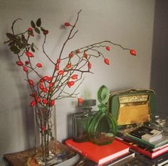 romantic rose hip decor