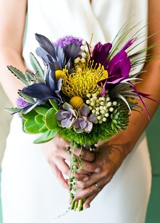Modern, bright bridal bouquet // Photo: Cory Ryan Photography // Event Planner: Sarah K. Wolf // TheKnot.com: 