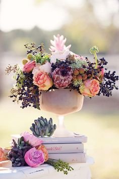 6 Most Popular Wedding Flowers and Beautiful Ways to Use Them - wedding centerpiece idea; Weddings by Scott and Dana