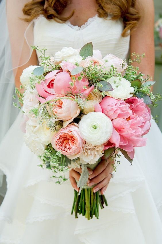 Peony, Garden Roses, Ranunculus...: 