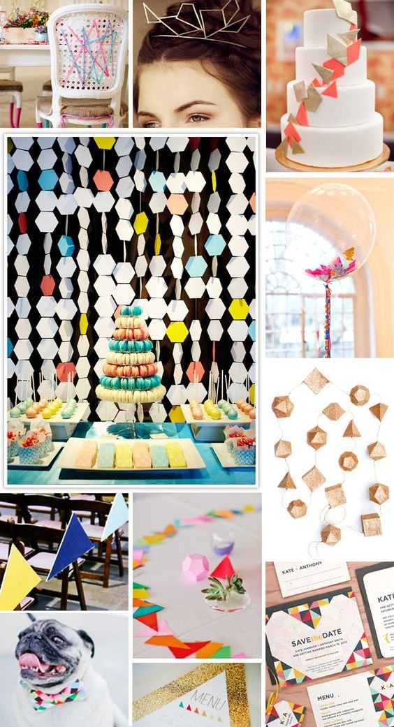 Geometric Wedding Inspiration: 