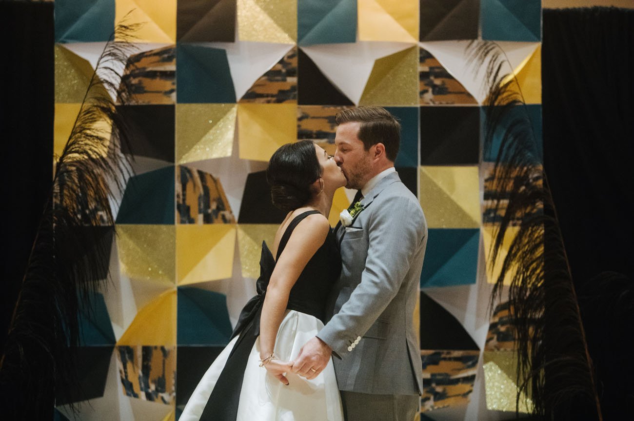 Brush Stroke Inspired Wedding