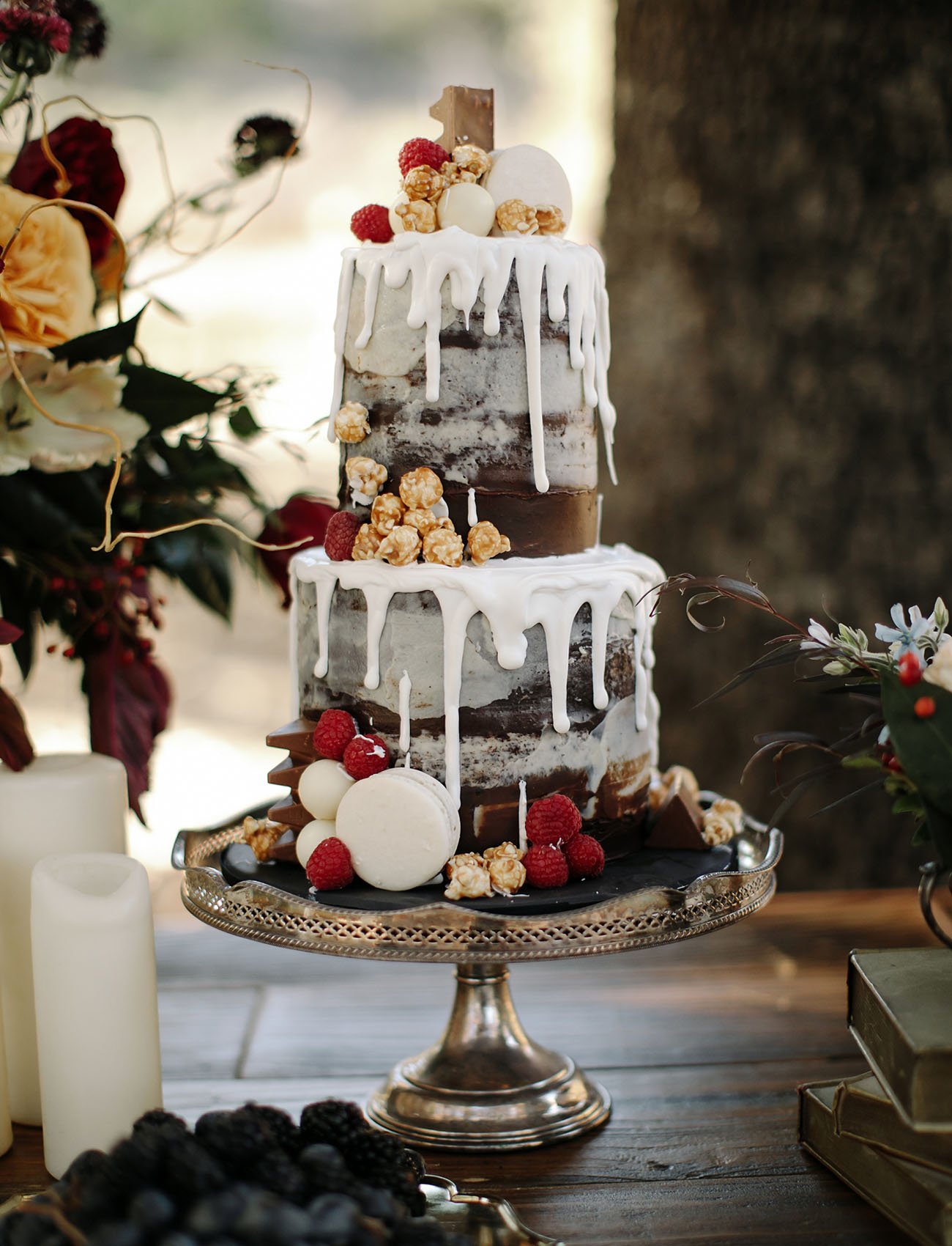 drip naked cake