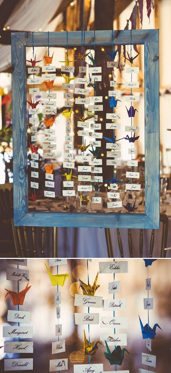 A Rainbow Of Cranes seating plan: 