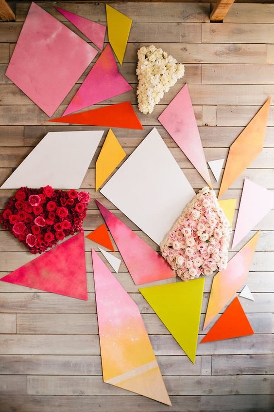 Kaleidoscope geometric Photo Booth backdrop: 