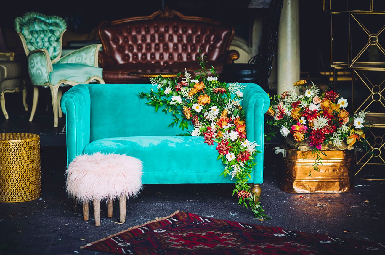flower couch